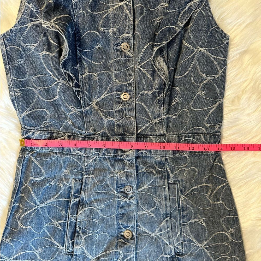 Ramy Brook Marlowe Floral-Embroidered Denim Mini Dress - Picture 14 of 14